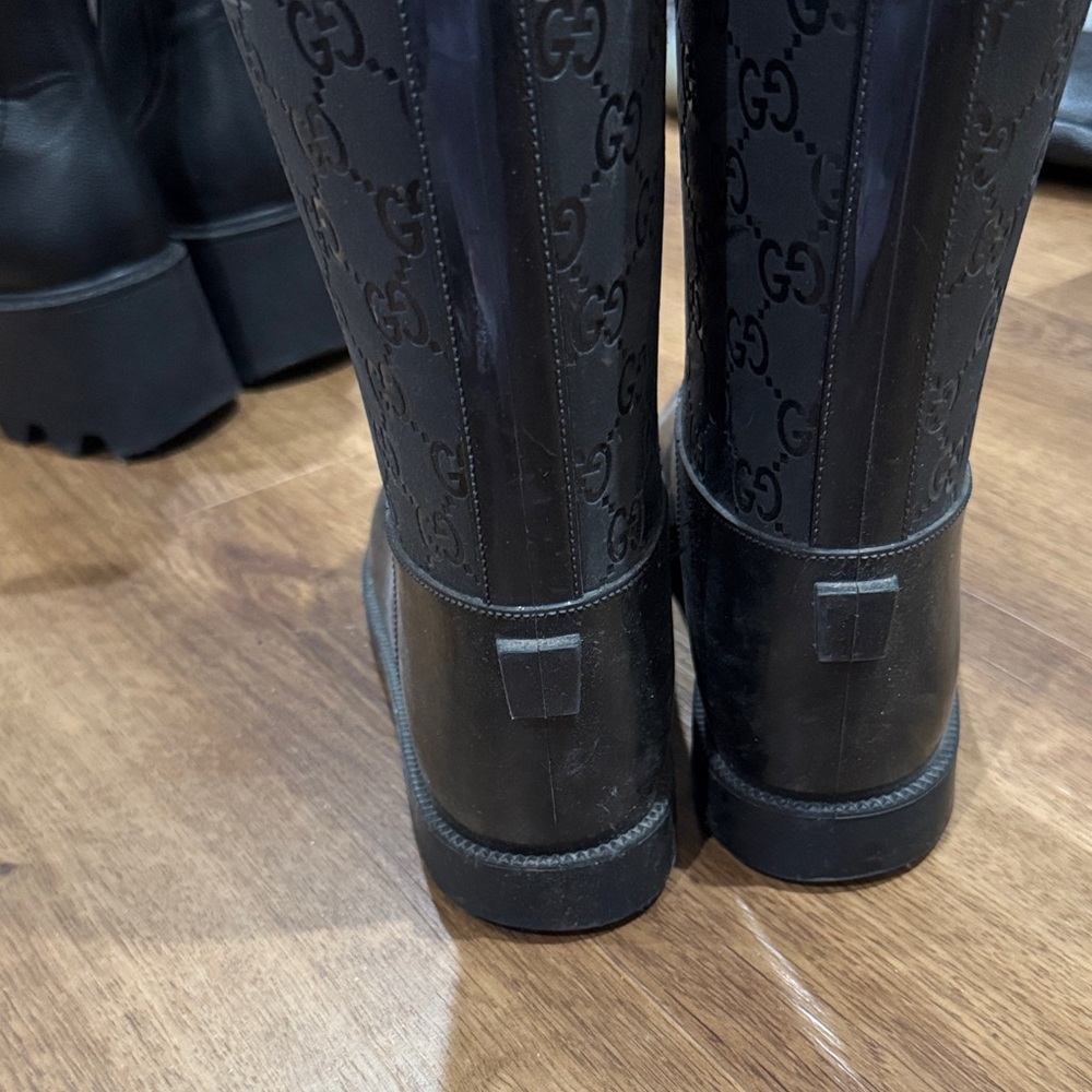 Gucci Women's Black RainBoots - Picture 4 of 6